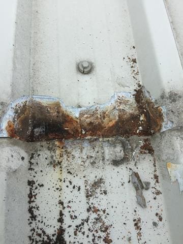 Spot corrosion